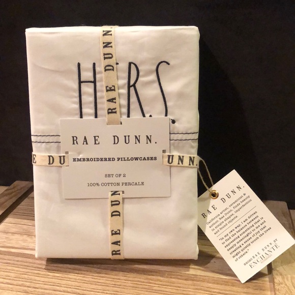 Rae Dunn Other - Rae Dunn set of HIS & HER Embroidered Pill…